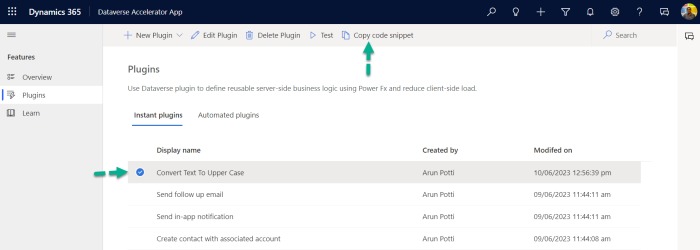 Convert text to upper case
